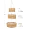 NEX™ 3-Tier Natural Kitchen Fruit Storage Wicker Baskets